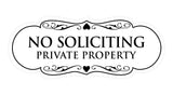 Signs ByLITA Designer No Soliciting Private Property Sign