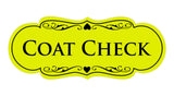 Signs ByLITA Designer Coat Check Sign