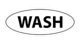 Oval Wash Sign