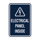 Portrait Round Electrical Panel Inside Sign