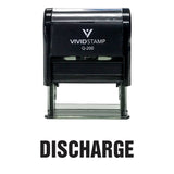 Black Discharge Self Inking Rubber Stamp