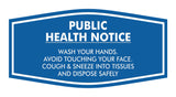 Fancy Public Health Notice Please Wash Your Hands Sign