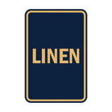 Portrait Round Linen Sign
