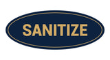 Oval Sanitize Sign