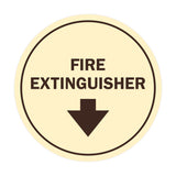 Signs ByLITA Circle Fire Extinguisher Sign