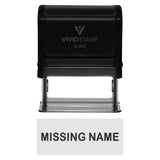 Missing Name Teacher Self-Inking Office Rubber Stamp