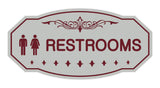 Victorian Unisex Restroom Sign