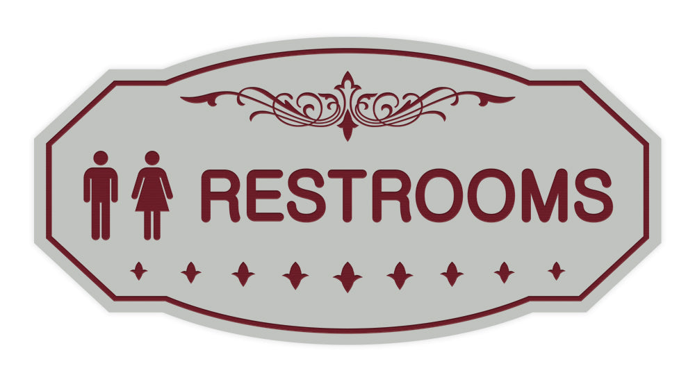 Victorian Unisex Restroom Sign – All Quality