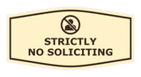 Fancy Strictly No Soliciting Wall or Door Sign