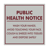 Signs ByLITA Square Public Health Notice Wash Your Hands Sign