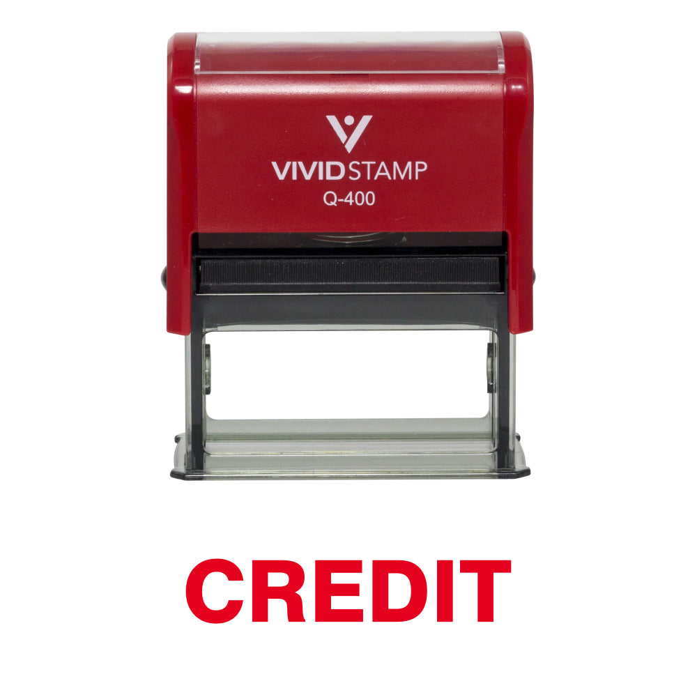 Credit Self Inking Rubber Stamp