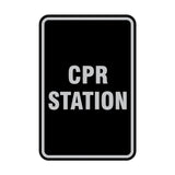Portrait Round Cpr Station Sign