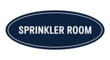 Oval Sprinkler Room Sign