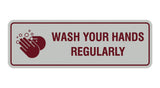Standard Wash Your Hands Regularly Sign