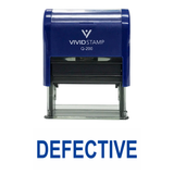 DEFECTIVE Self Inking Rubber Stamp
