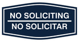 Signs ByLITA Fancy No Soliciting No Solicitar Sign