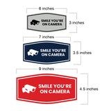 Fancy Smile You're On Camera Wall or Door Sign