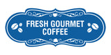 Designer Fresh Gourmet Coffee Wall or Door Sign