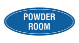 Oval Powder Room Sign