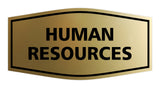Signs ByLITA Fancy Human Resources Sign with Adhesive Tape, Mounts On Any Surface, Weather Resistant, Indoor/Outdoor Use
