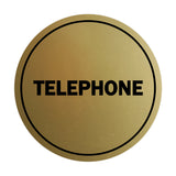 Signs ByLITA Circle Telephone Sign