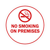 Signs ByLITA Circle No Smoking on Premises Sign