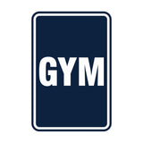 Portrait Round Gym Sign