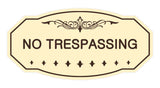 Victorian No Trespassing Sign