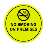 Signs ByLITA Circle No Smoking on Premises Sign