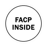 Signs ByLITA Circle FACP Inside Sign