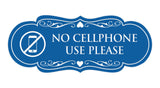 Signs ByLITA Designer No Cellphone Use please Sign
