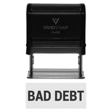 Black Bad Debt Self-Inking Office Rubber Stamp