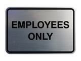 Signs ByLITA Classic Framed Employees Only Sign