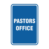 Signs ByLITA Portrait Round Pastors Office Sign