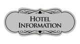 Signs ByLITA Designer Hotel Information Sign
