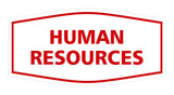 Signs ByLITA Fancy Human Resources Sign with Adhesive Tape, Mounts On Any Surface, Weather Resistant, Indoor/Outdoor Use