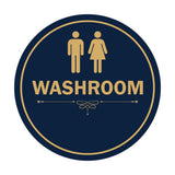 Signs ByLITA Circle Washroom Sign
