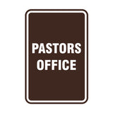 Signs ByLITA Portrait Round Pastors Office Sign