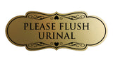 Designer Please Flush Urinal Wall or Door Sign