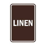 Portrait Round Linen Sign