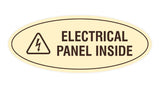 Oval Electrical Panel Inside Sign