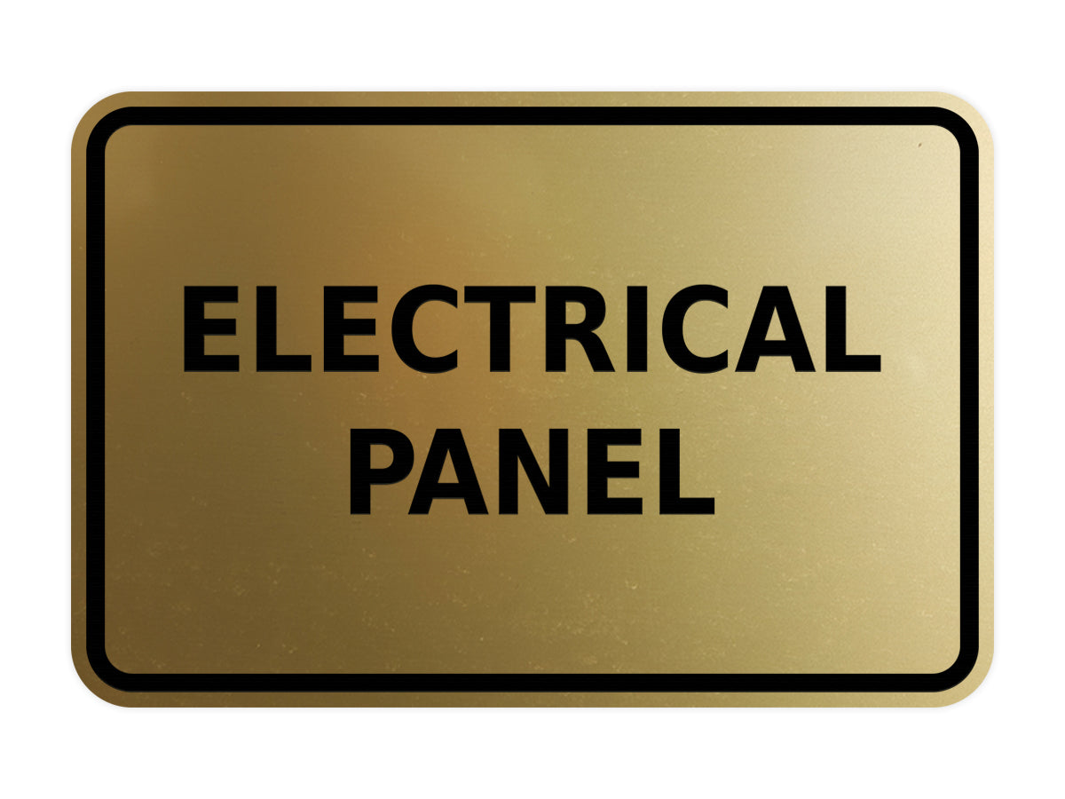 Signs ByLITA Classic Framed Electrical Panel Sign