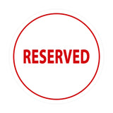 Signs ByLITA Circle Reserved Sign
