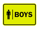 Signs ByLITA Classic Boys (male bathroom icon) Sign
