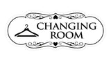 Signs ByLITA Designer Changing Room Sign with Adhesive Tape, Mounts On Any Surface, Weather Resistant, Indoor/Outdoor Use
