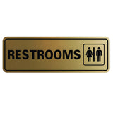 Standard Restrooms Sign