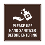 Square Please Use Hand Sanitizer Before Entering Sign