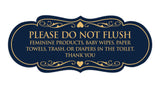 Signs ByLITA Designer Please Do Not Flush Etiqutte Sign