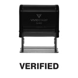 Black Verified Self Inking Rubber Stamp