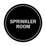 Signs ByLITA Circle Sprinkler Room Sign